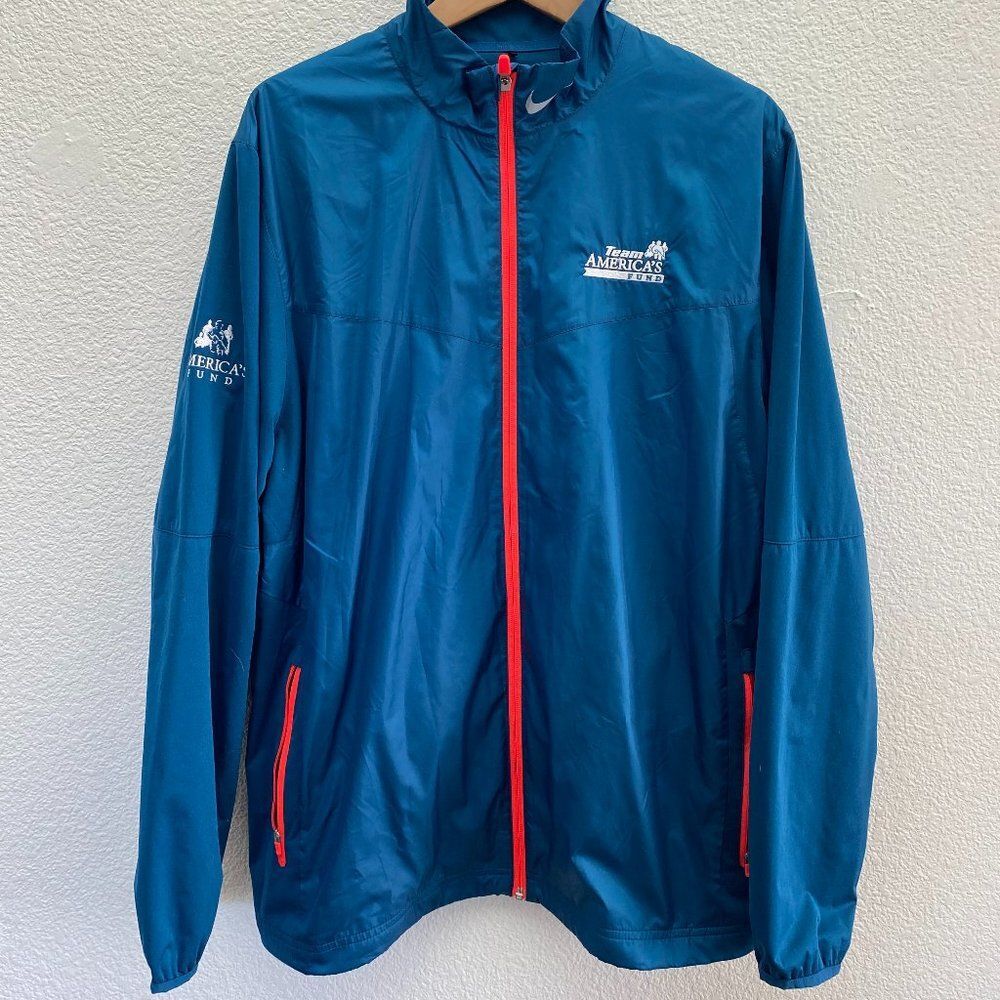 Team America's Fund Nike Shield Full-Zip Men's Golf Jacket 639983-496 XL